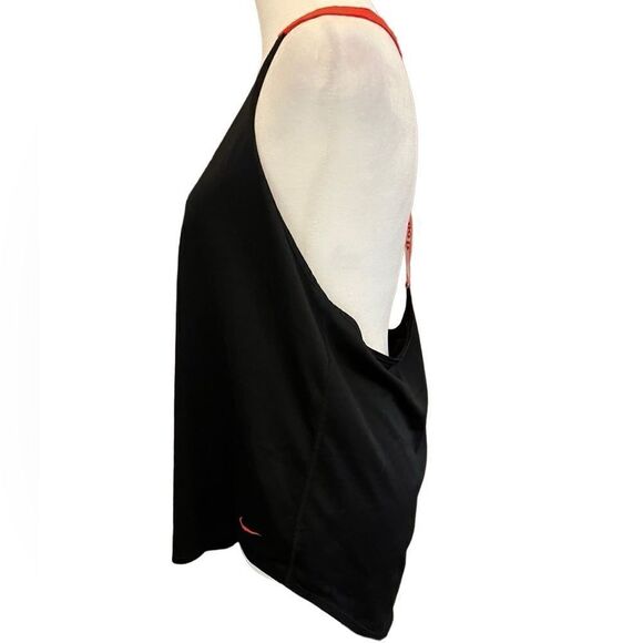 NIKE black/orange loose fit yoga/athletic top, size L. - Picture 5 of 7